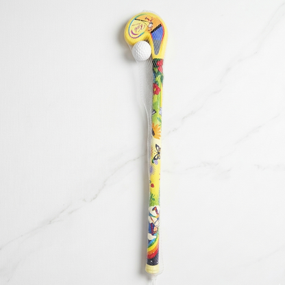 AM7073 Kids’ Plastic Hockey Stick and Ball Set (Multicolor)