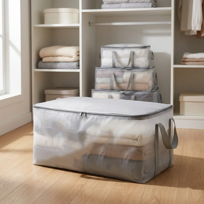 AM7720 LARGE CAPACITY FOLDABLE STORAGE BAG FOR ORGANIZED CLOTHING STORAGE AND EFFICIENT HOME MANAGEMENT