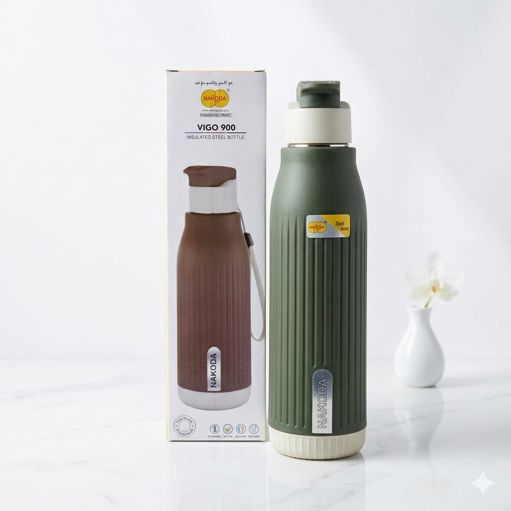 Am7105 Nakoda Vigo Insulated Steel Inner Water Bottle 900ml