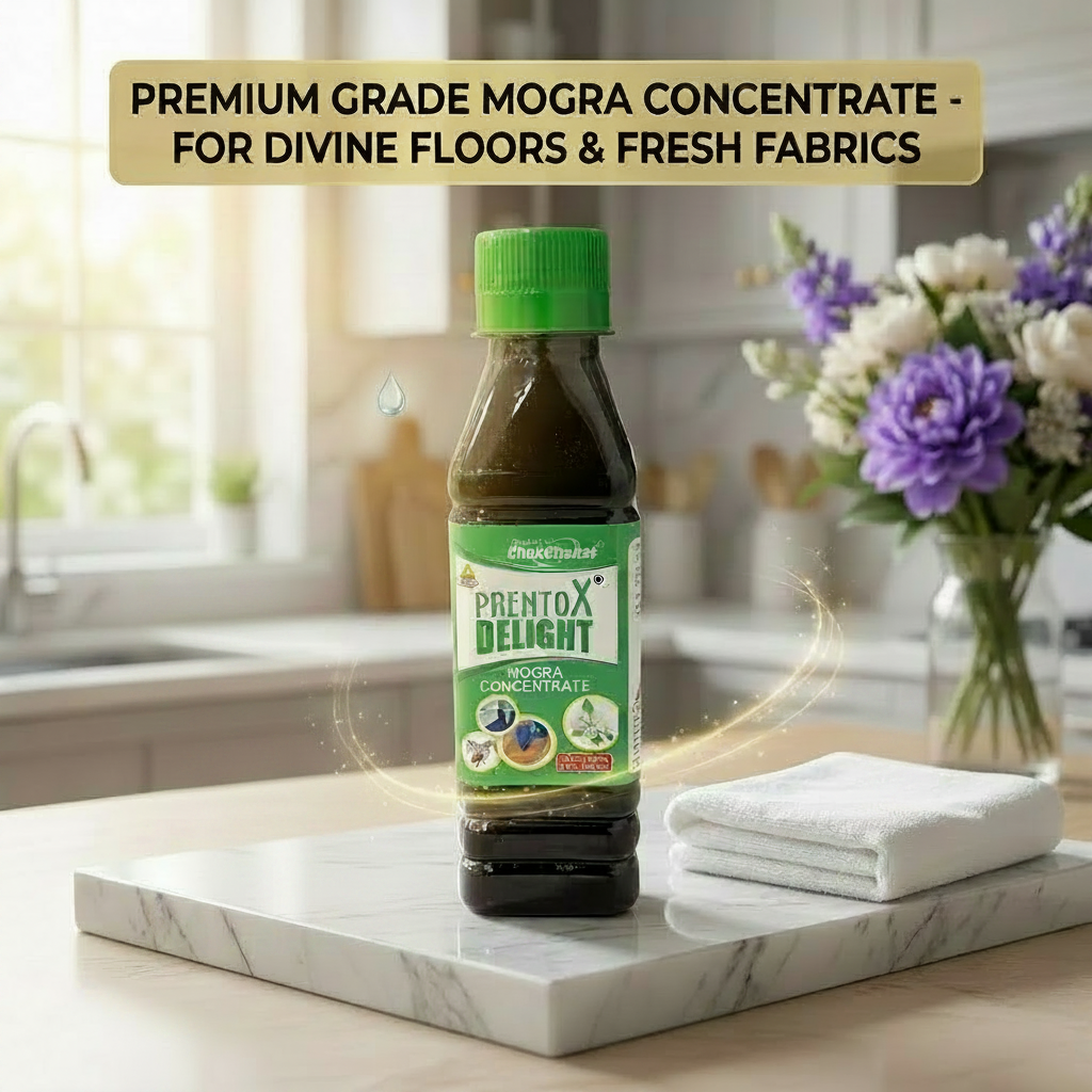 AM7505 Hariom ChakChakat Prentox Delight Mogra Concentrate – Premium Floor Cleaner & Disinfectant 200ML