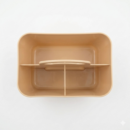 AM7158 Jai Pet Caddy Multipurpose Plastic Organizer with 3 Partitions and Handle