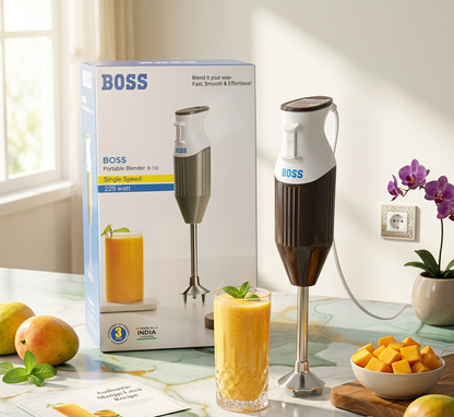 AM7423 BOSS Portable Hand Blender (B-132) – 225W Single Speed