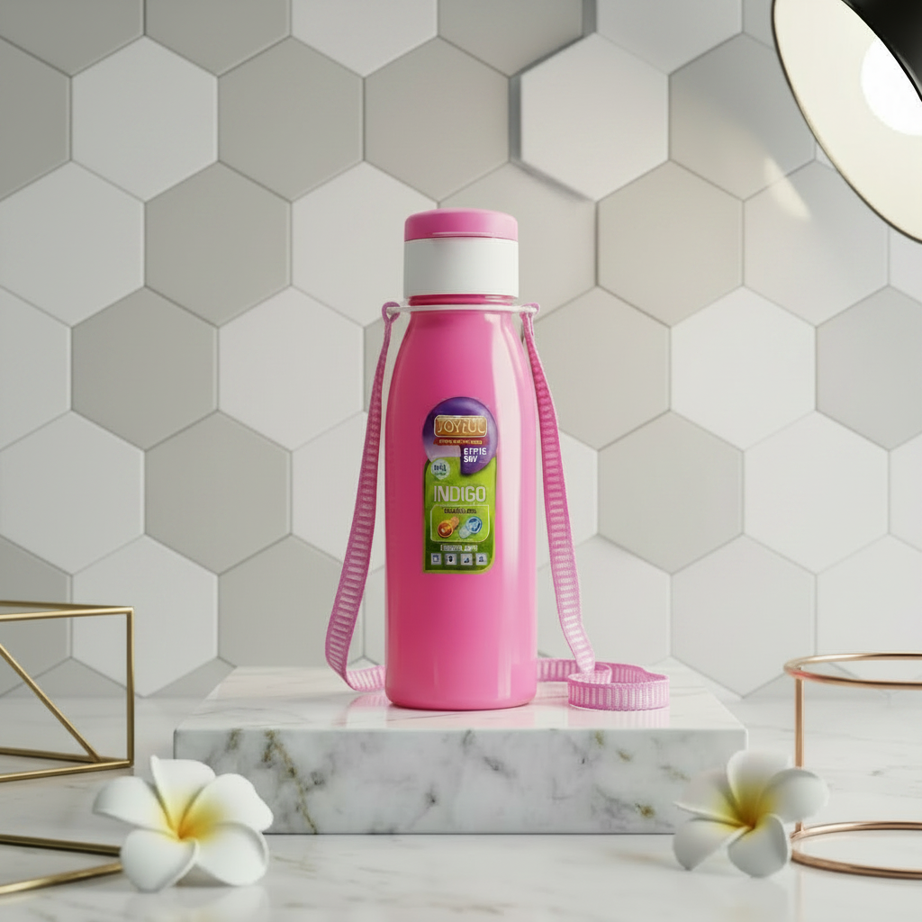 AM7162 Joyful Indigo-500 Leak-Proof Kids Water Bottle with Strap