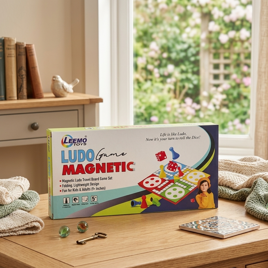 AM7063 Leemo Toys Magnetic Ludo Travel Board Game Set