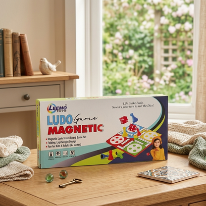 AM7063 Leemo Toys Magnetic Ludo Travel Board Game Set