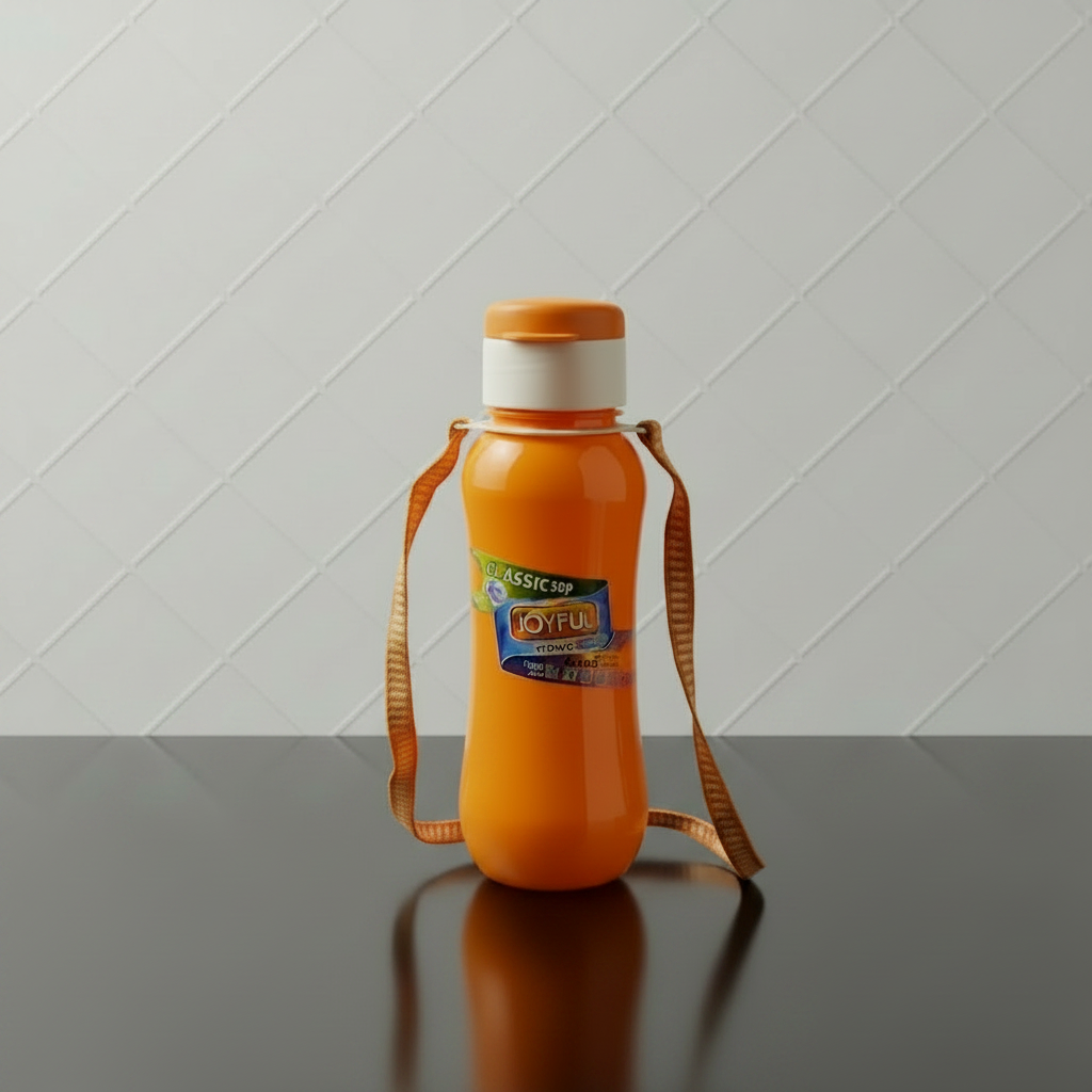 AM7164 Joyful Classic-500 Leak-Proof Kids Water Bottle with Carrying Strap