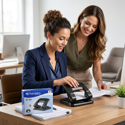 AM7259 Kangaro DP-600 Heavy Duty 2-Hole Paper Punch