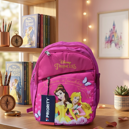 AM7154 Priority Fairy Plus Mix Disney Princess Printed School Bag - (14in)