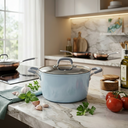 AM7398 Tramontina Velo Forged 24 cm Ceramic Casserole (Sea)