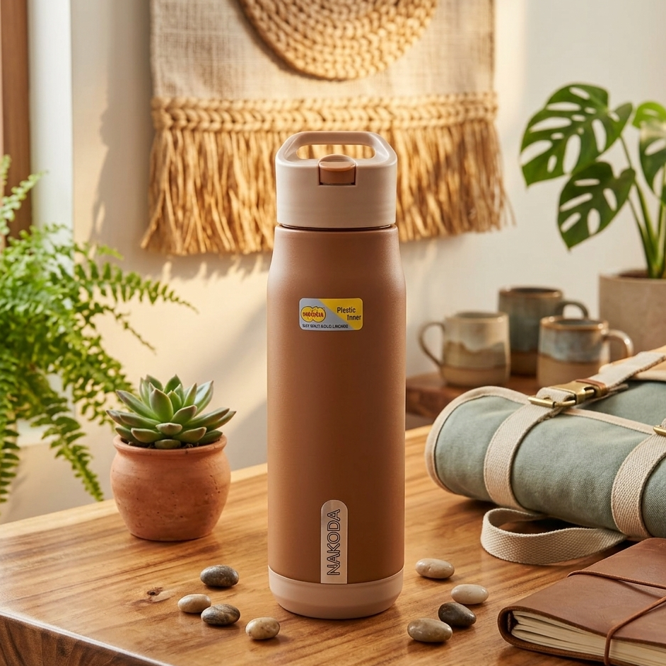 AM7098 Nakoda Grippo Insulated Plastic Inner Bottle 900ml