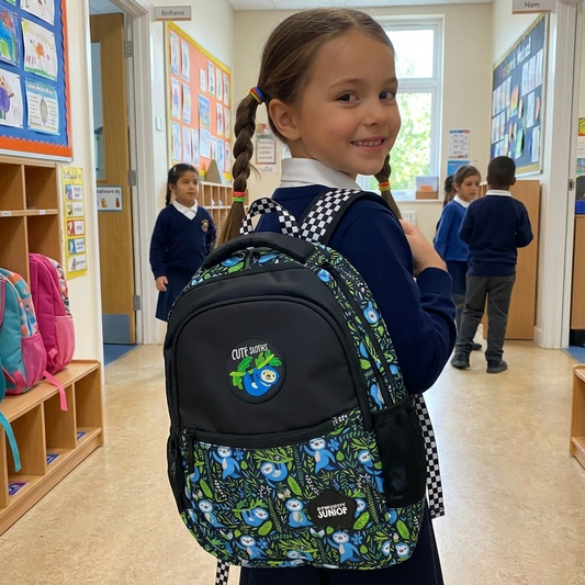 AM7611 Priority Tipsy Kids School Bag Premium Frozen Character Print Multi Compartment Backpack