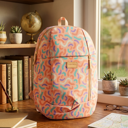 AM7136 Priority Scott Printed College Backpack - Mix Design