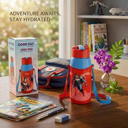AM7363 Good Day Acerogen Vigo 400 Insulated Steel Water Bottle for Kids (400ml)