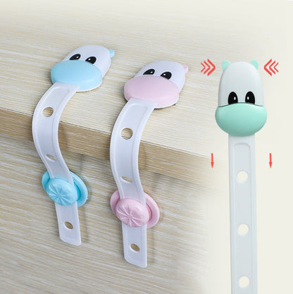 AM7629 Adjustable Plastic Child Safety Strap Locks for Cabinets Drawers Fridge and Wardrobe Doors