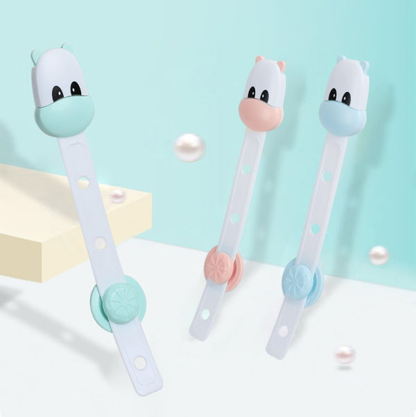 AM7629 Adjustable Plastic Child Safety Strap Locks for Cabinets Drawers Fridge and Wardrobe Doors