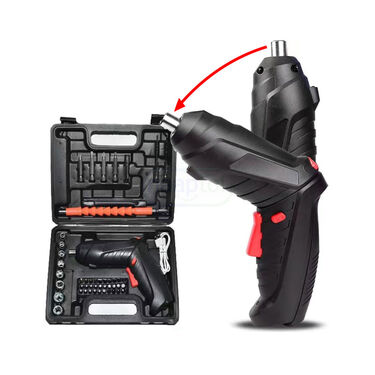 AM5049 Rechargeable Powerful Cordless Screwdriver With Drill Machine 48 Pcs
