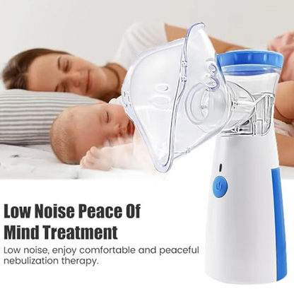 AM5414 Handheld Nebuliser Machine, Rechargeable Portable Nebulizer with Mouthpiece and 2 Masks for Adults & Kids (Pack of 5 Pcs)