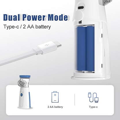AM5414 Handheld Nebuliser Machine, Rechargeable Portable Nebulizer with Mouthpiece and 2 Masks for Adults & Kids (Pack of 5 Pcs)
