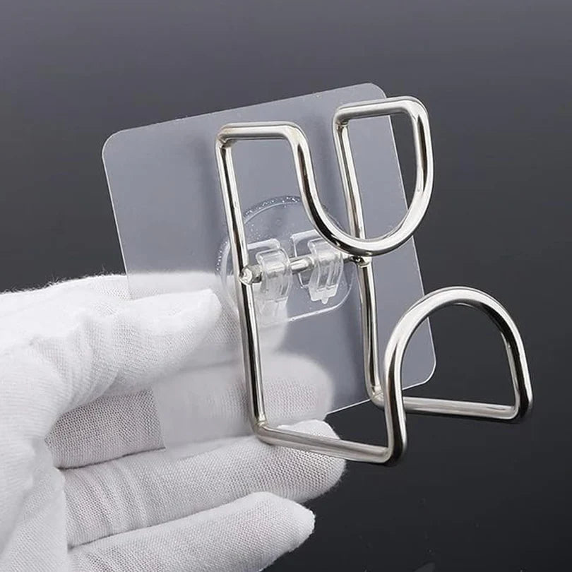 23477  Transparent Double Loop Adhesive Wall Hook – 1 Pc