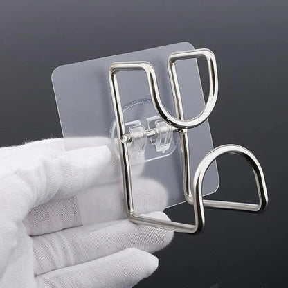 23477  Transparent Double Loop Adhesive Wall Hook – 1 Pc