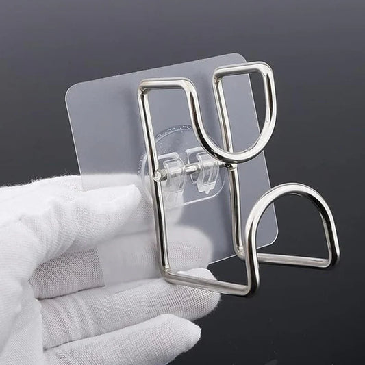 23477  Transparent Double Loop Adhesive Wall Hook – 1 Pc