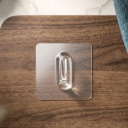 23478 Transparent Adhesive Multipurpose Wall Hook – 1 Pc