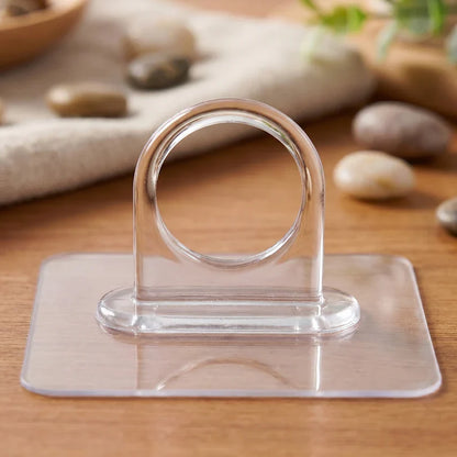 23478 Transparent Adhesive Multipurpose Wall Hook – 1 Pc