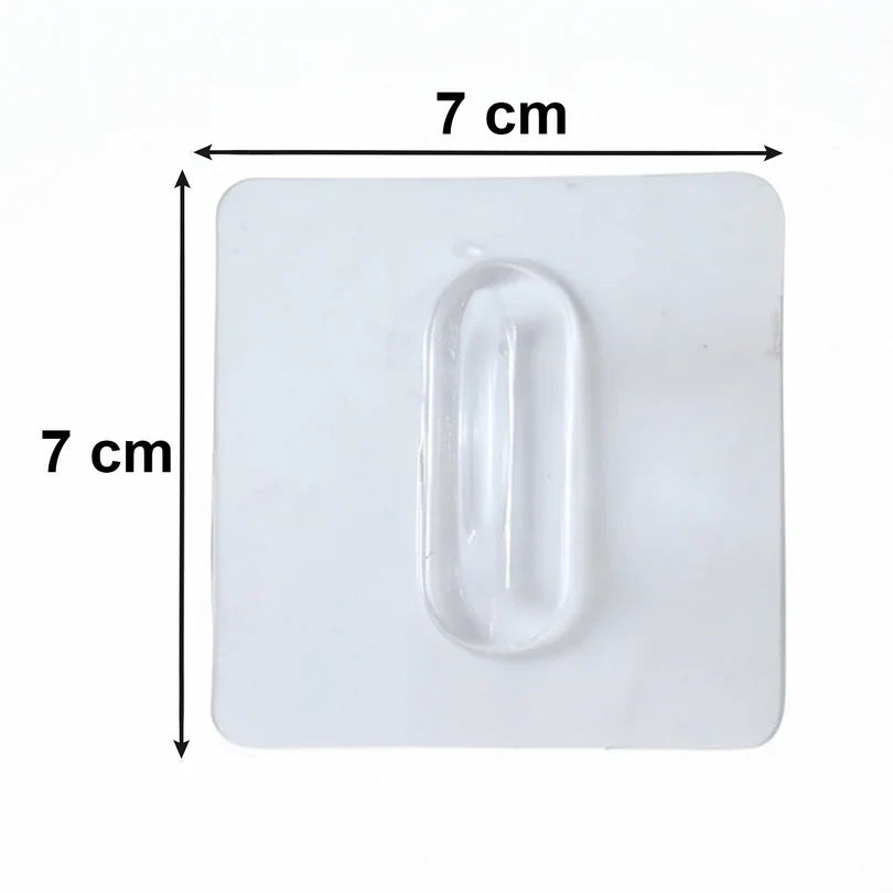 23478 Transparent Adhesive Multipurpose Wall Hook – 1 Pc