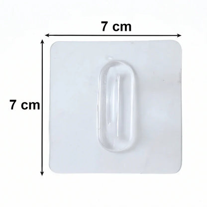 23478 Transparent Adhesive Multipurpose Wall Hook – 1 Pc
