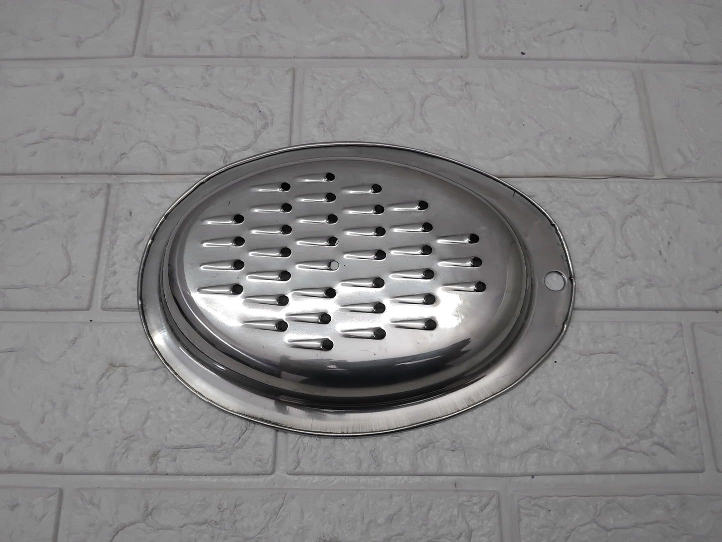 AM3579 Stainless Steel Flat Oval Khamani Pack Of 1 Pcs