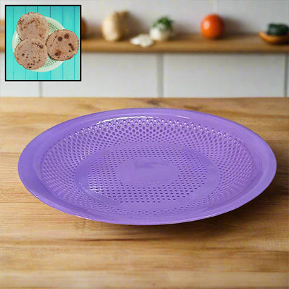 AM5293 Food Grade Plastic Tray (Roti Plate) 1 pc Multicolor