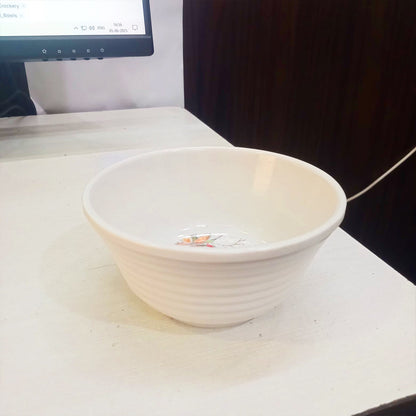 AM3232 Premium White Grey Dotted Cereal Serving Bowls