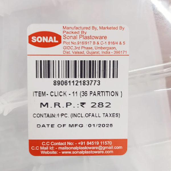 AM5111 Sonal Plastic Multipurpose Container (36 Partition)