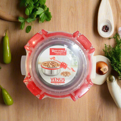 AM5656 Rishabh Venus-1 Size Air-Tight & Leak Proof Stainless Steel Container