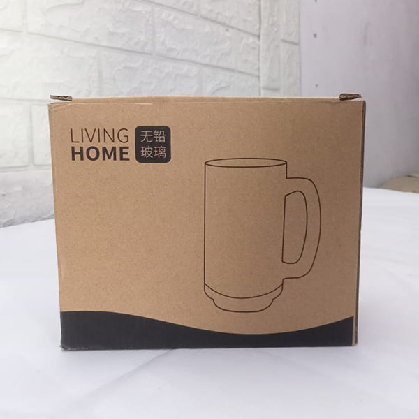 AM5384 Living Home Beer Glasses - 355ml Transparent Glasses for Beer, Drinks, Cocktail (Set of 2Pcs)