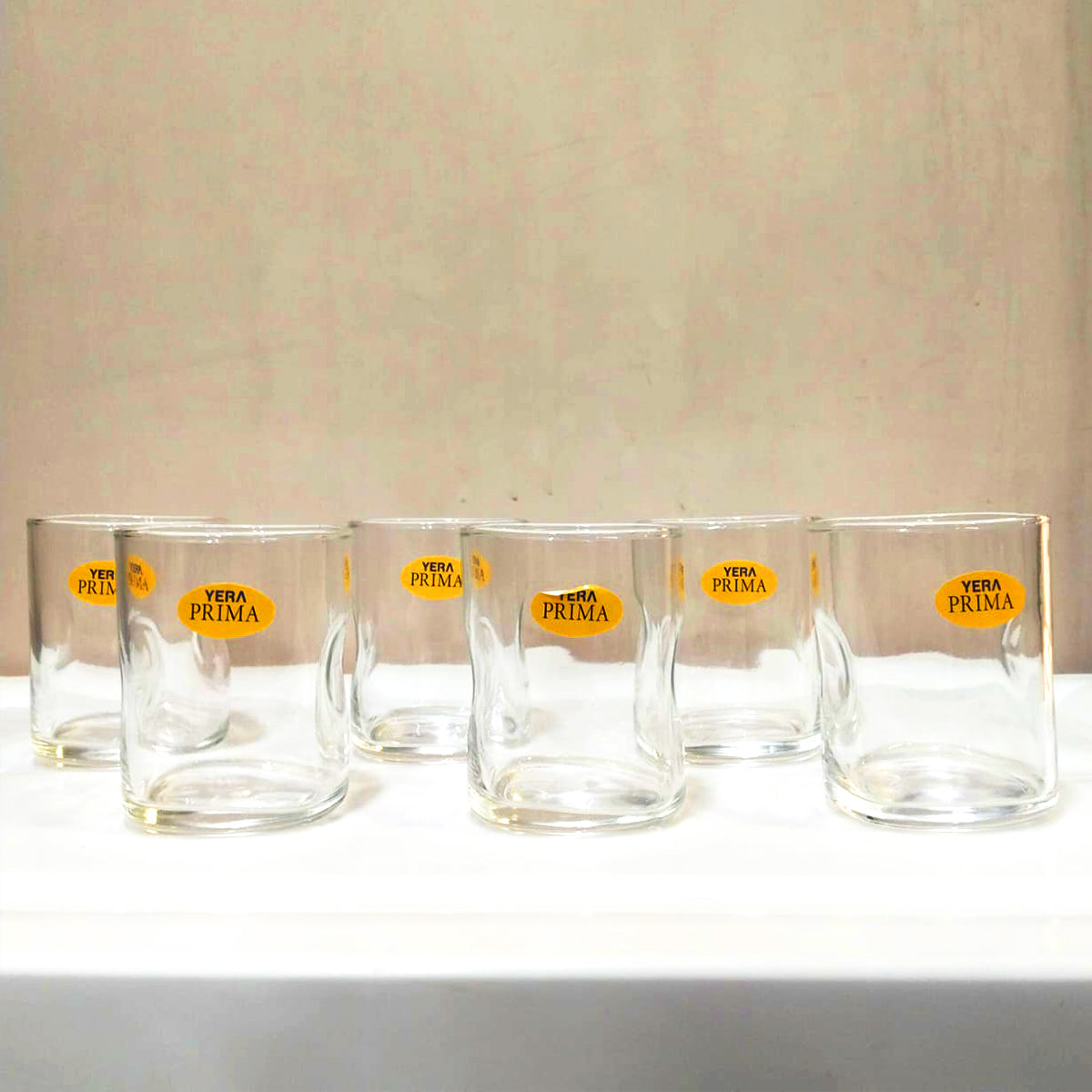AM5648 YERA Prima Austin Short Zest Glass Tumbler Set of 6 Pcs - Each 250Ml