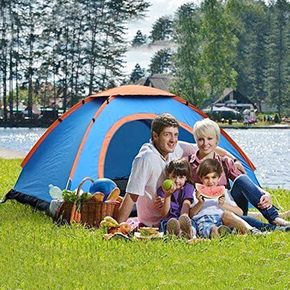 AM5408 Picnic Camping Portable Tent (4 Person) Velkro Polyester Waterproof 4 Person Tent