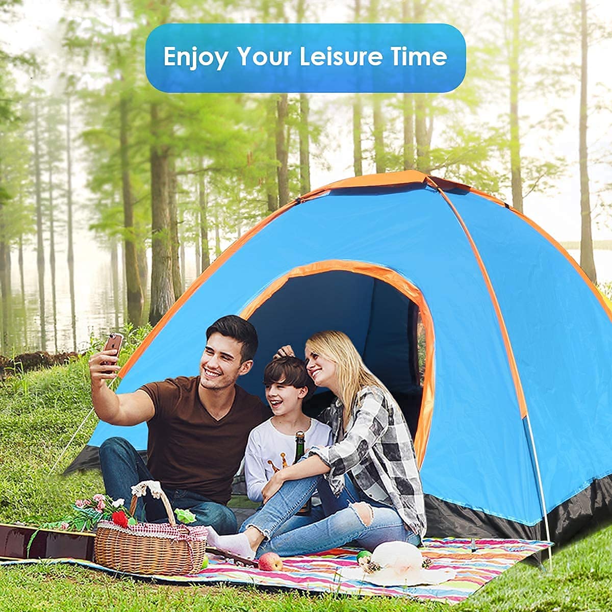 AM5409 Picnic Camping Portable Tent (6 Person) Velkro Polyester Waterproof 6 Person Tent