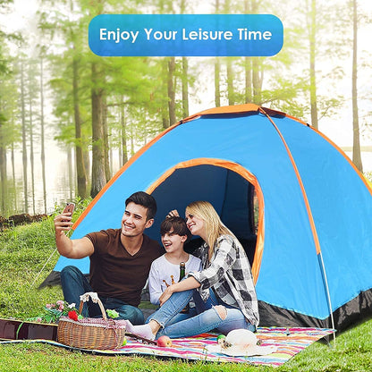 AM5409 Picnic Camping Portable Tent (6 Person) Velkro Polyester Waterproof 6 Person Tent