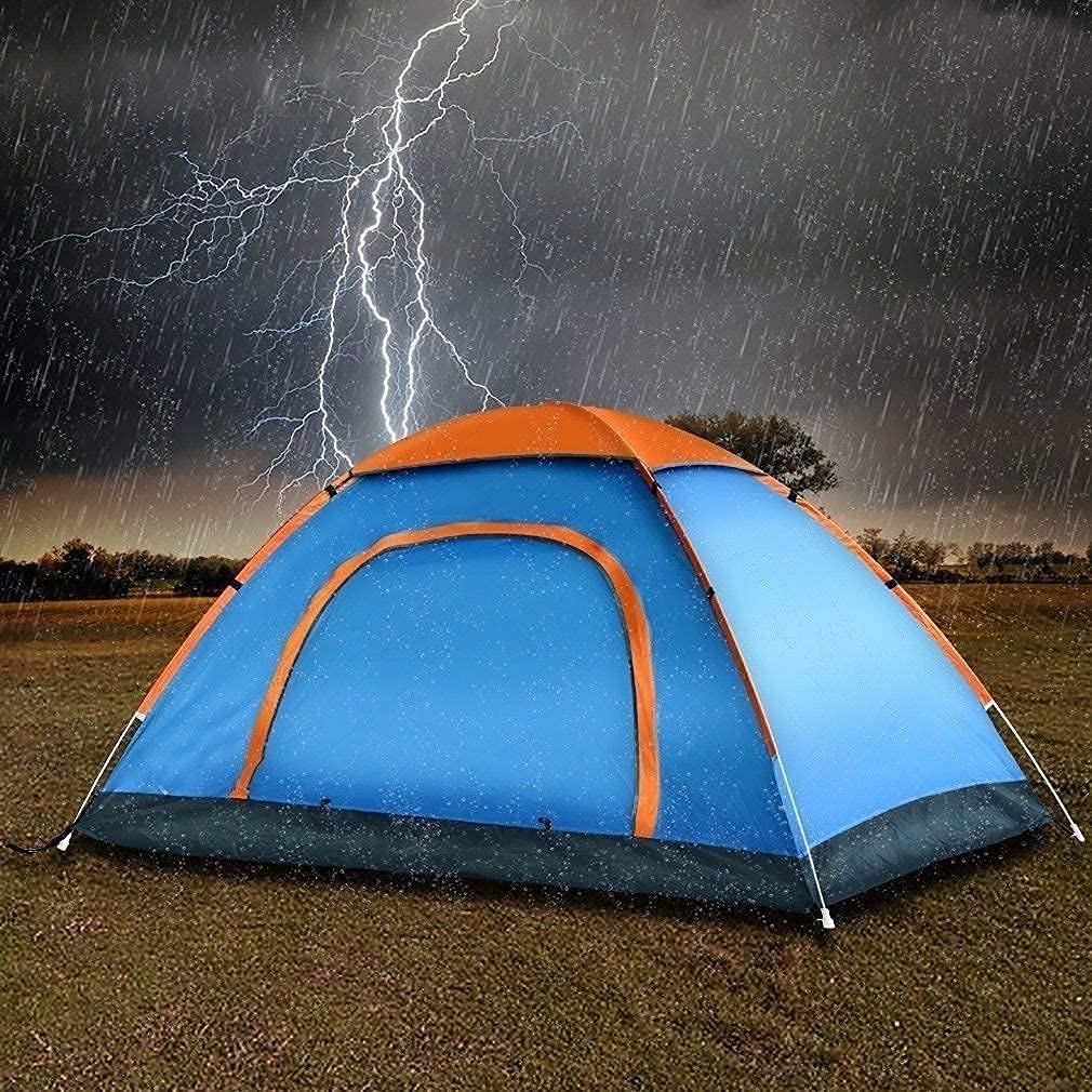 AM5409 Picnic Camping Portable Tent (6 Person) Velkro Polyester Waterproof 6 Person Tent