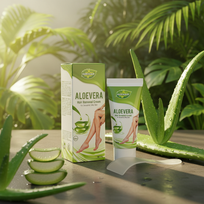 AM6693 Girnar Aloevera Hair Removal Cream for Smooth & Silky Skin – 25g