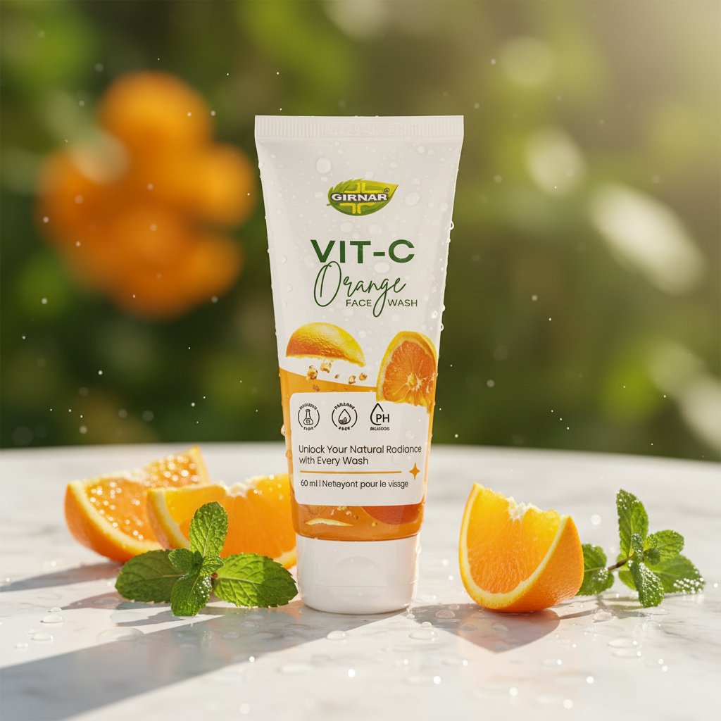 AM6684 Girnar Vit-C Orange Face Wash (60ml) – For Natural Radiance
