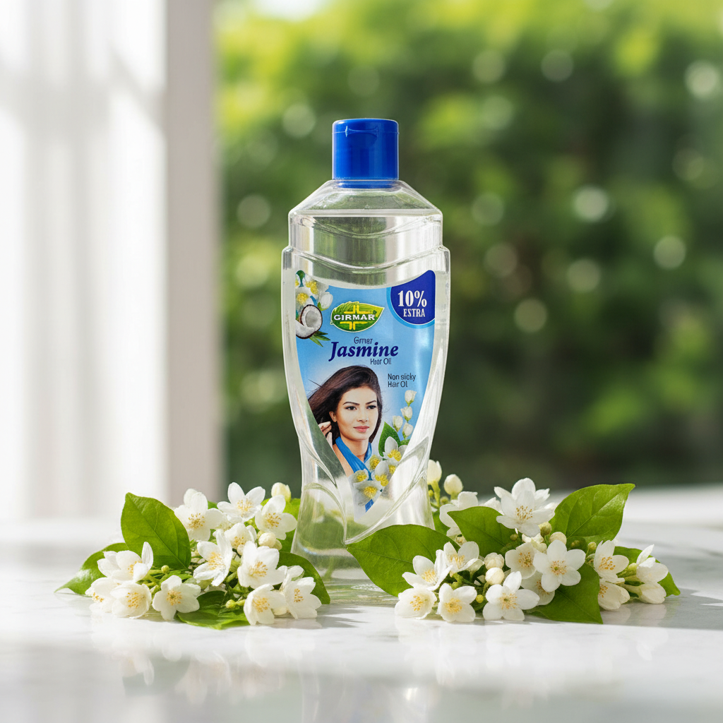 AM6674 Girnar Jasmine Non-Sticky Hair Oil - 300ml