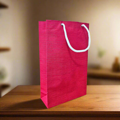 AM5950 Multi-Design Medium Paper Gift Bag with Rope Handles - Pack of 1