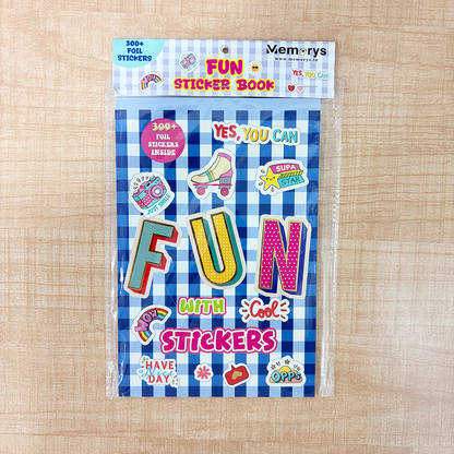 AM6636 Mix-Design Fun Sticker Book - 300+ Vibrant Foil Stickers - 1pc