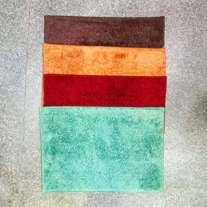 AM5851 Soft Cotton Microfiber Doormat & Bathmats - (HV 13x19 Inch) Multicolour