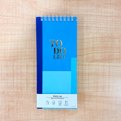 AM6648 Colour Blocks Hardbound Wiro To Do List Notepads - 1pc