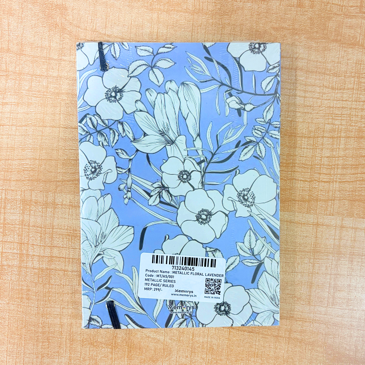 AM6642 Mix-Design Metallic A5 Softbound With Half Jacket Notebook - 1pc