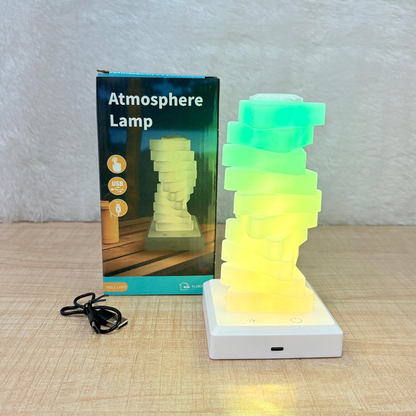 TM0098 Rechargeable Spiral RGB LED Atmosphere Lamp with Touch Control
