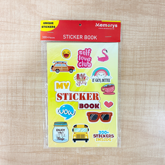 AM6637 Mix-Design My Sticker Book - 300+ Unique & Reusable Stickers - 1pc